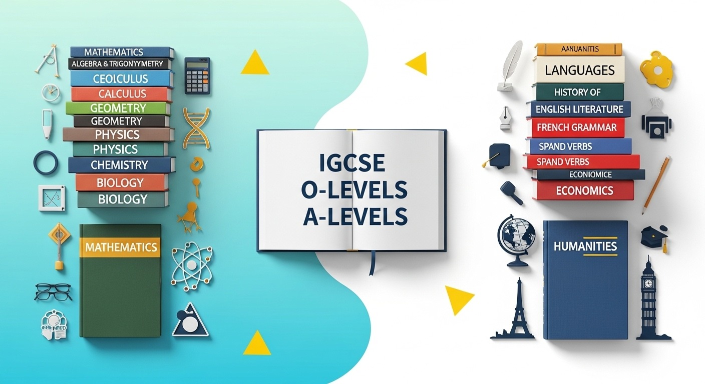 IGCSE O-Levels A-Levels Subjects - Mathematics, Sciences, Languages, Economics, Humanities